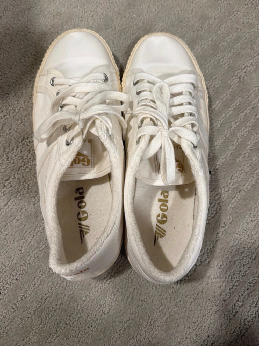 Gola Women's White Canvas Low-Top Sneakers